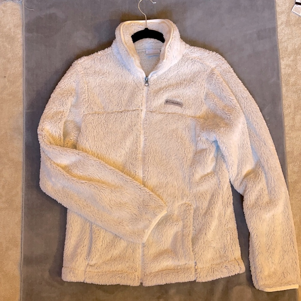 Columbia Fuzzy Full Zip-Up Jacket | Medium